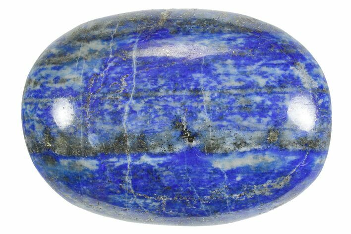 Polished Lapis Lazuli Palm Stone - Pakistan #352530
